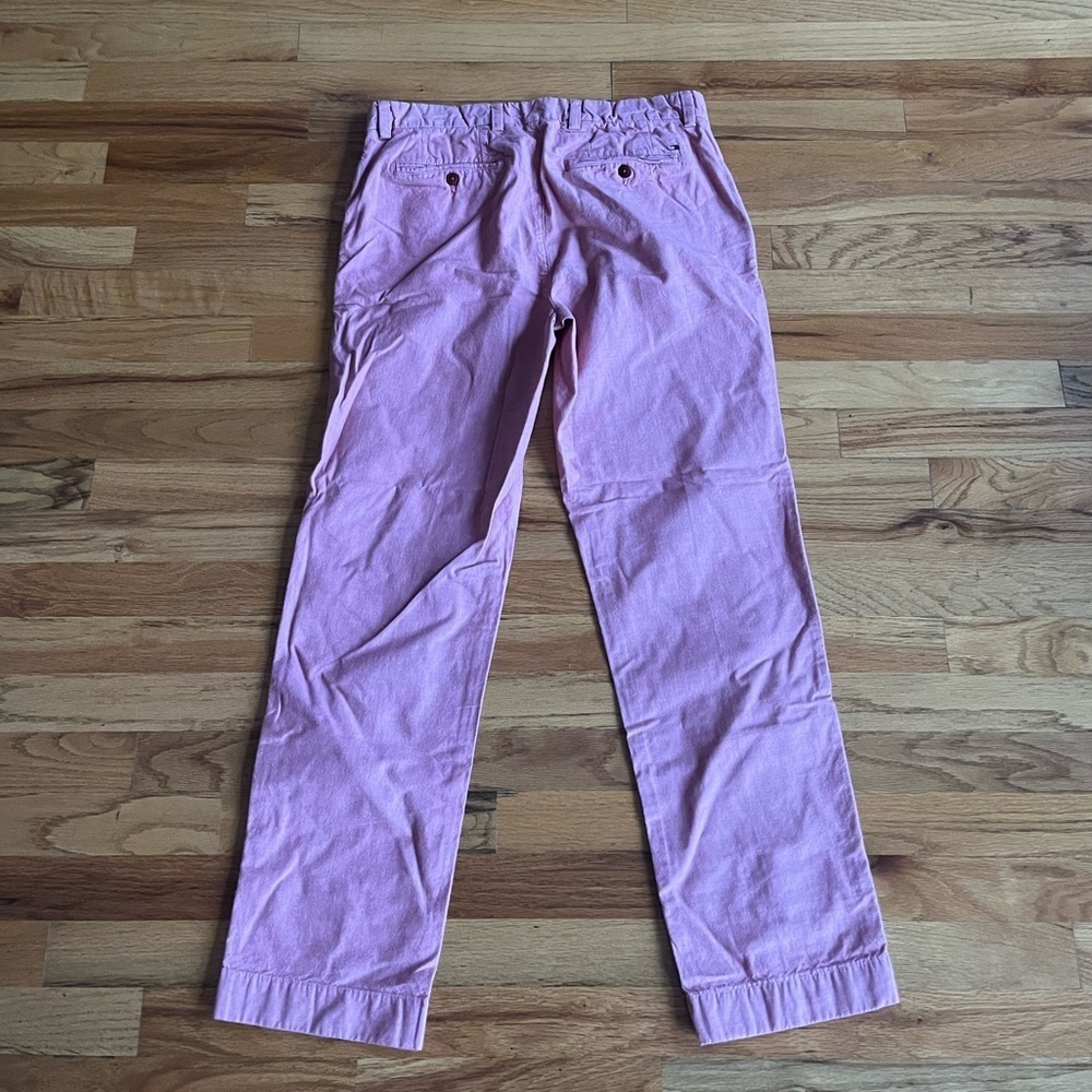 TOMMY HILFIGER Salmon Trouser Pants Cotton 32x30 - Picture 5 of 5